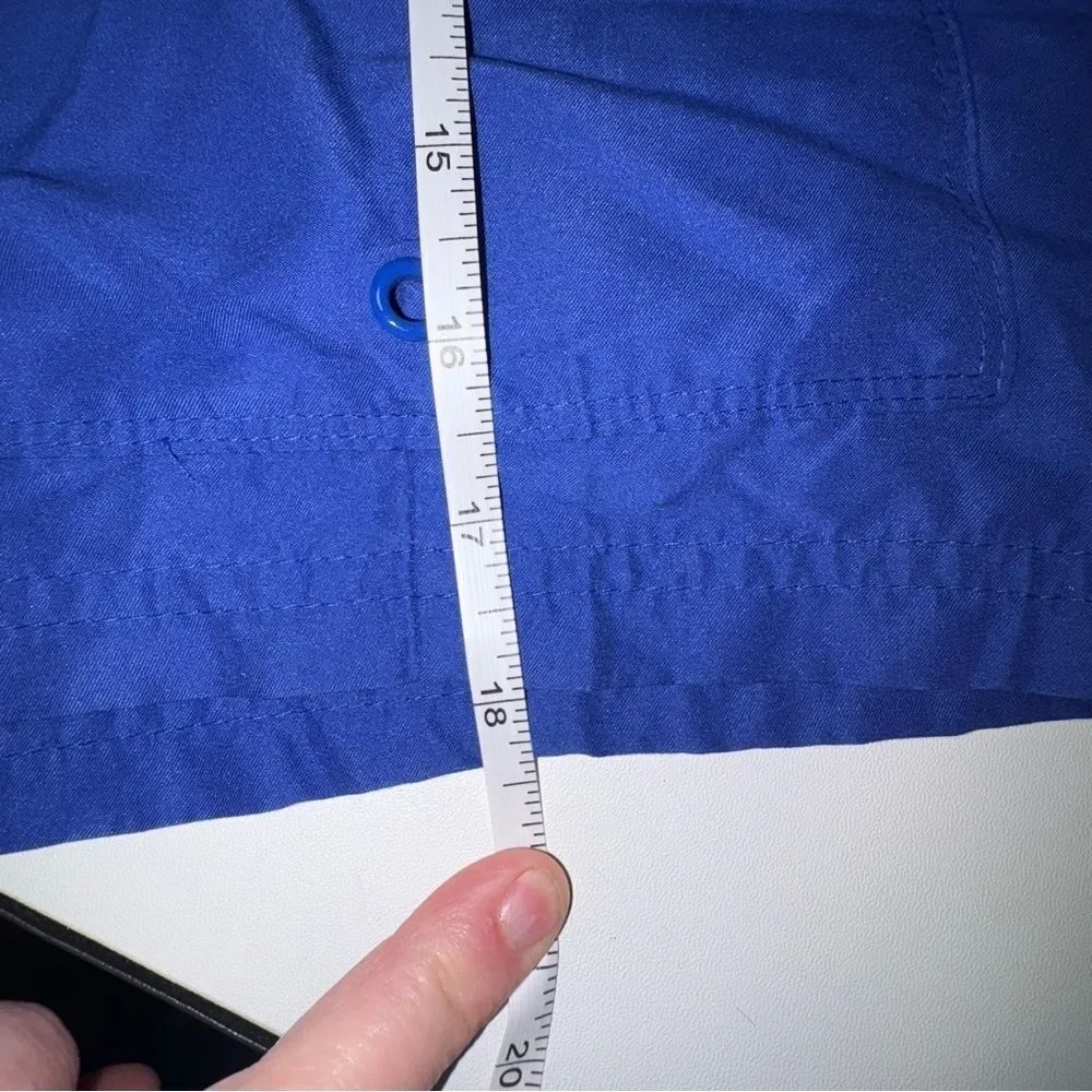 Mens swim shorts size large Tall cobalt blue